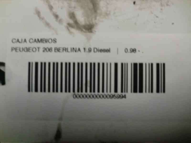 Recambio de caja cambios para peugeot 206 berlina 1.9 diesel referencia OEM IAM 20DL22  54211