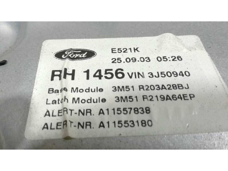 Recambio de elevalunas delantero derecho para ford focus c-max (cap) trend (d) referencia OEM IAM 1738646  