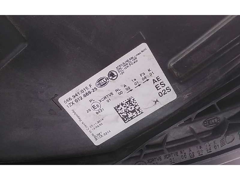 Recambio de faro xenon izquierdo para skoda karoq (nu) referencia OEM IAM 566941015F  