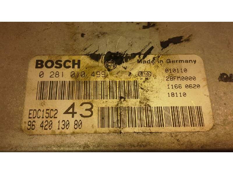 Recambio de centralita motor uce para citroen xsara berlina 2.0 hdi 66kw premier referencia OEM IAM 0281010499 9642013080 