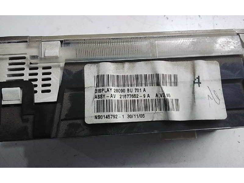 Recambio de pantalla multifuncion para nissan almera (n16/e) acenta referencia OEM IAM NS0145792  