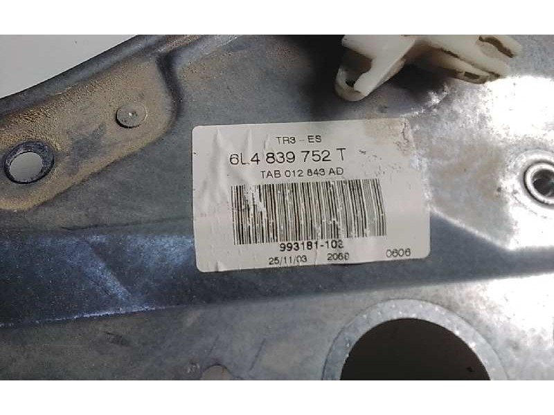 Recambio de elevalunas trasero derecho para seat ibiza (6l1) cool referencia OEM IAM 6L4839752T  