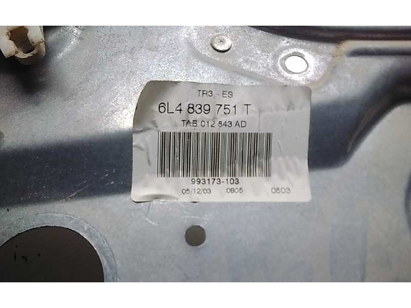 Recambio de elevalunas trasero izquierdo para seat ibiza (6l1) cool referencia OEM IAM 6L4839751T  