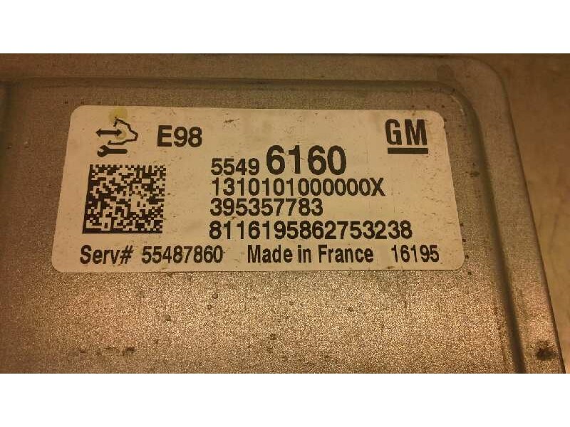 Recambio de centralita motor uce para opel corsa e edition ecoflex referencia OEM IAM  55496160 186