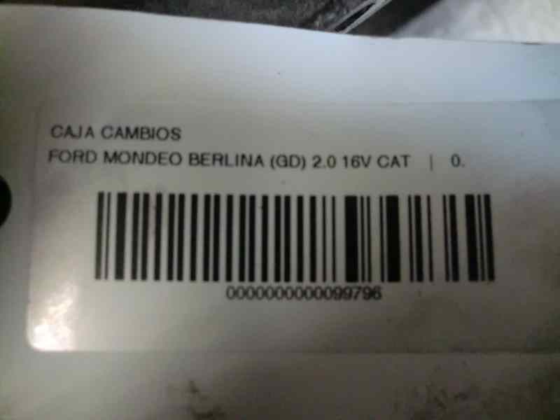 Recambio de caja cambios para ford mondeo berlina (gd) 2.0 16v cat referencia OEM IAM 98ZTKB CAMBIO FORD MONDEO 2.0 I 16VAL 98ZT