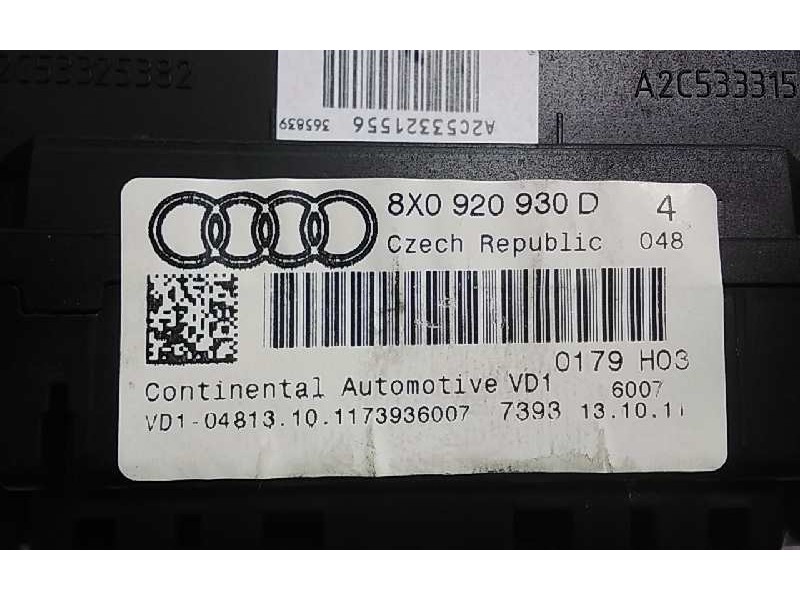 Recambio de cuadro instrumentos para audi a1 (8x) 1.6 tdi referencia OEM IAM 8X0920930D  