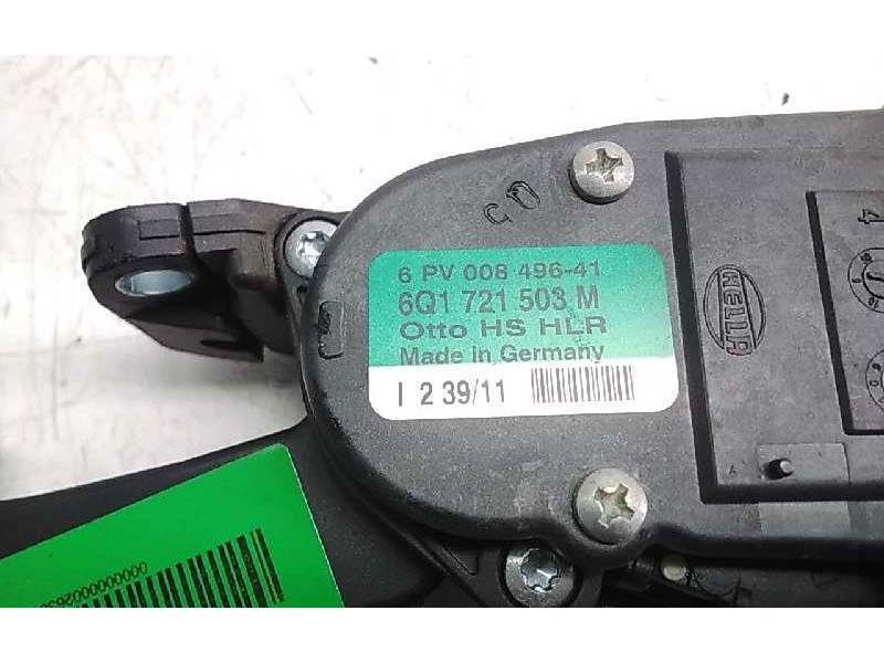 Recambio de pedal acelerador para audi a1 (8x) 1.6 tdi referencia OEM IAM 6Q1721503M  