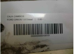 Recambio de caja cambios para ford orion 1.6 diesel referencia OEM IAM 89WTAU  7805 2