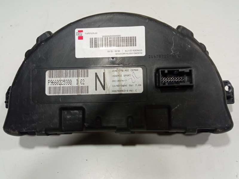 Recambio de cuadro instrumentos para citroen c2 vtr referencia OEM IAM 9660225980  