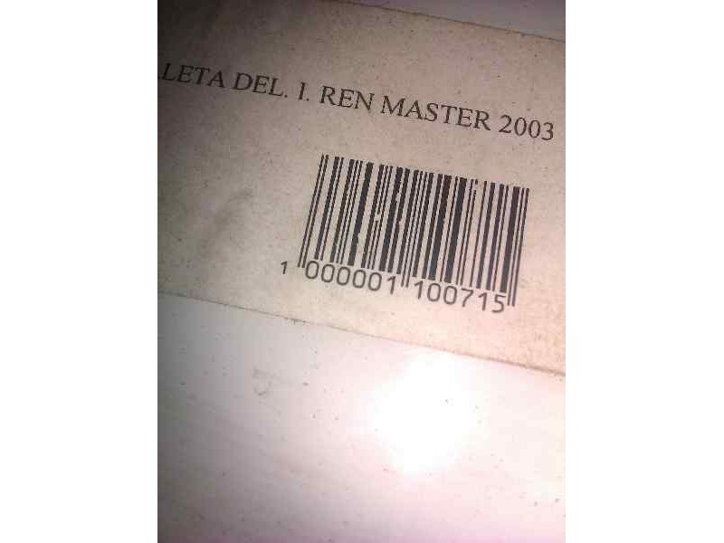 Recambio de aleta delantera izquierda para renault master 2.5 diesel referencia OEM IAM   8150