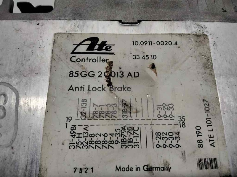 Recambio de centralita abs para ford sierra turnier referencia OEM IAM 85GG2C013AD  