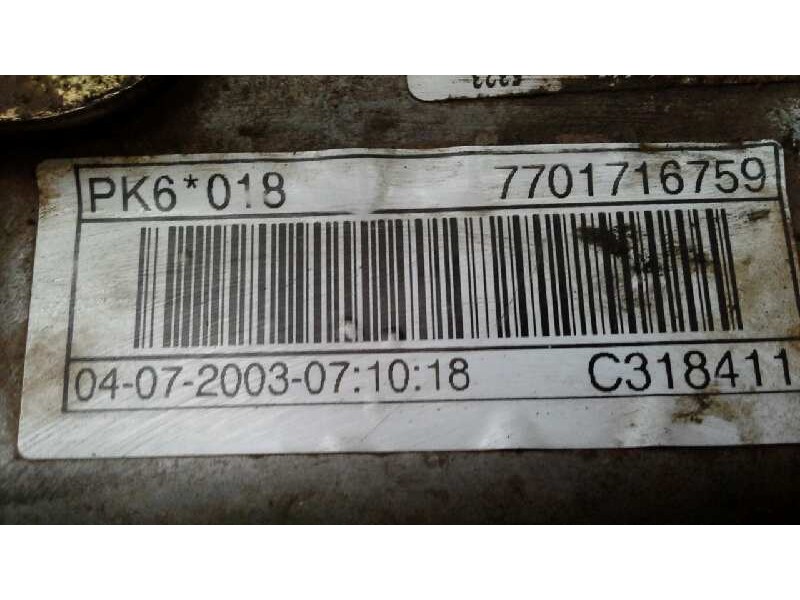 Recambio de caja cambios para renault laguna ii (bg0) 1.9 dci diesel referencia OEM IAM PK6018  