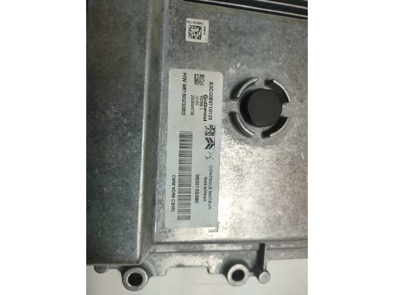 Recambio de centralita motor uce para peugeot 3008 1.2 12v e-thp / puretech referencia OEM IAM HW9815023380 9832103580 