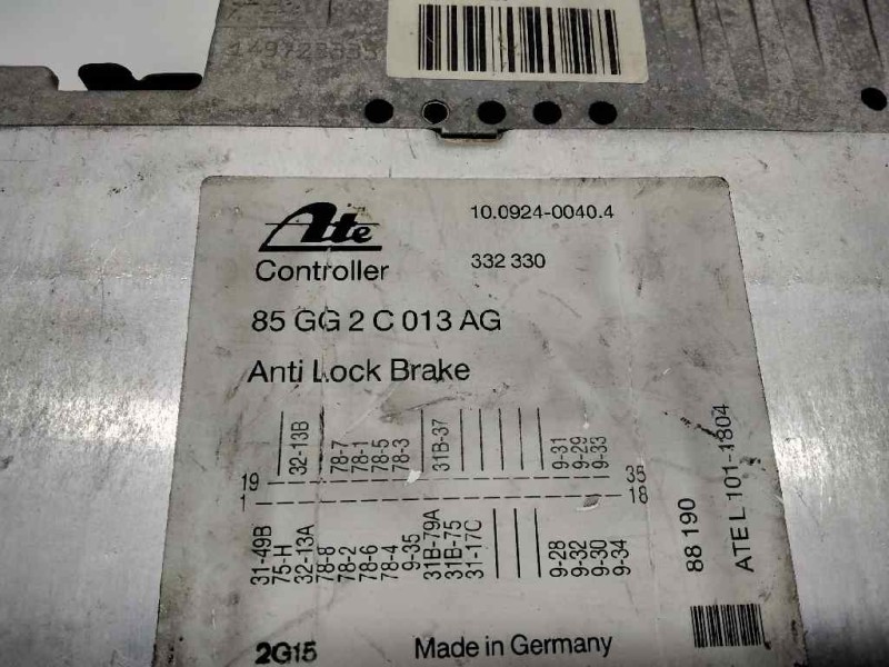 Recambio de centralita abs para ford sierra turnier referencia OEM IAM 85GG2C013AG  