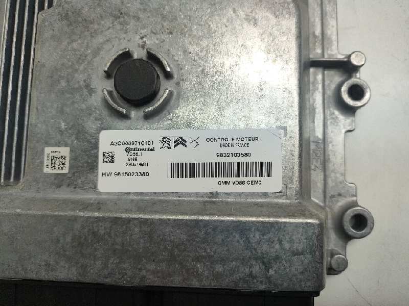 Recambio de centralita motor uce para peugeot 2008 (--.2013) 1.2 12v e-thp referencia OEM IAM HW9815023380 9832103580 