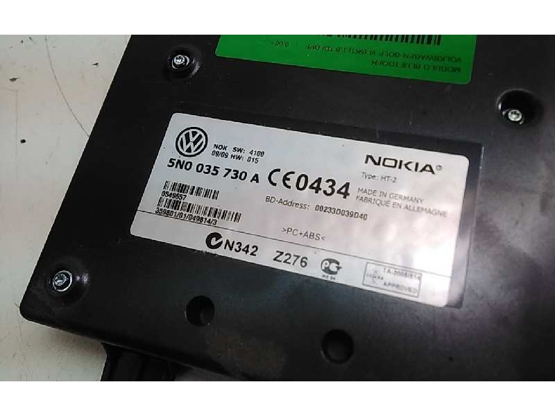 Recambio de modulo bluetoofh para volkswagen golf vi (5k1) 1.6 tdi dpf referencia OEM IAM 5N0035730A  