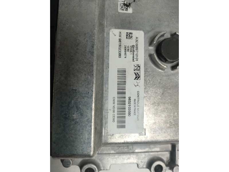 Recambio de centralita motor uce para peugeot 2008 (--.2013) 1.2 12v e-thp referencia OEM IAM HW9815023380 9832103580 