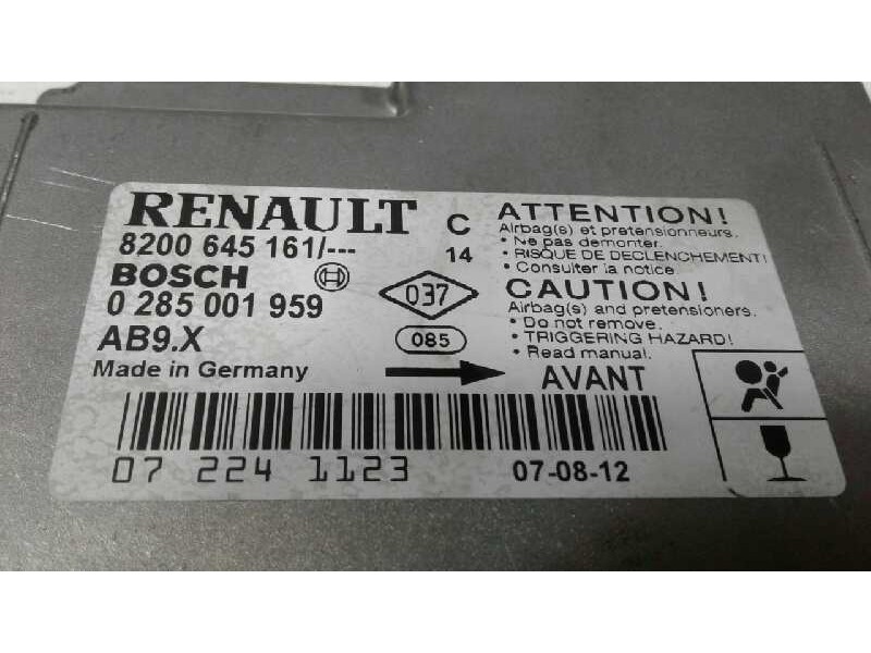 Recambio de centralita airbag para renault clio iii exception referencia OEM IAM 8200645161  