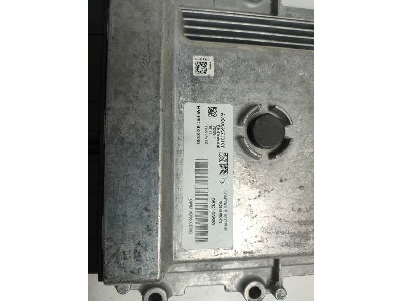 Recambio de centralita motor uce para citroen c4 grand picasso 1.2 12v e-thp referencia OEM IAM HW9815023380 9832103580 