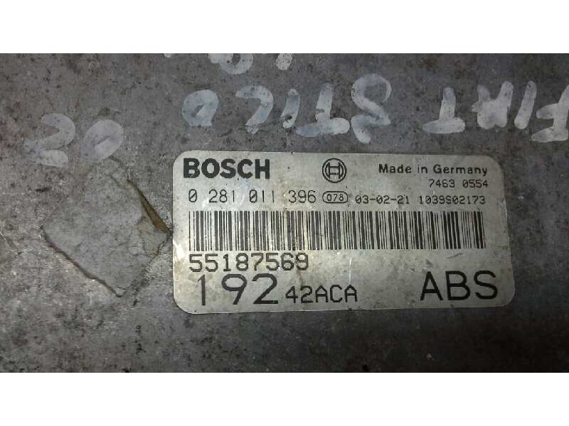 Recambio de centralita motor uce para fiat stilo (192) 1.9 8v jtd cat referencia OEM IAM 0281011396 184 90720
