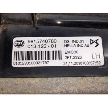 Recambio de faro diurno izquierdo para citroën ds 7 ds 7 crossback buehdi referencia OEM IAM 9815740780  