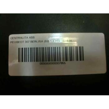 Recambio de centralita abs para peugeot 307 berlina (s2) 1.6 hdi referencia OEM IAM   105981
