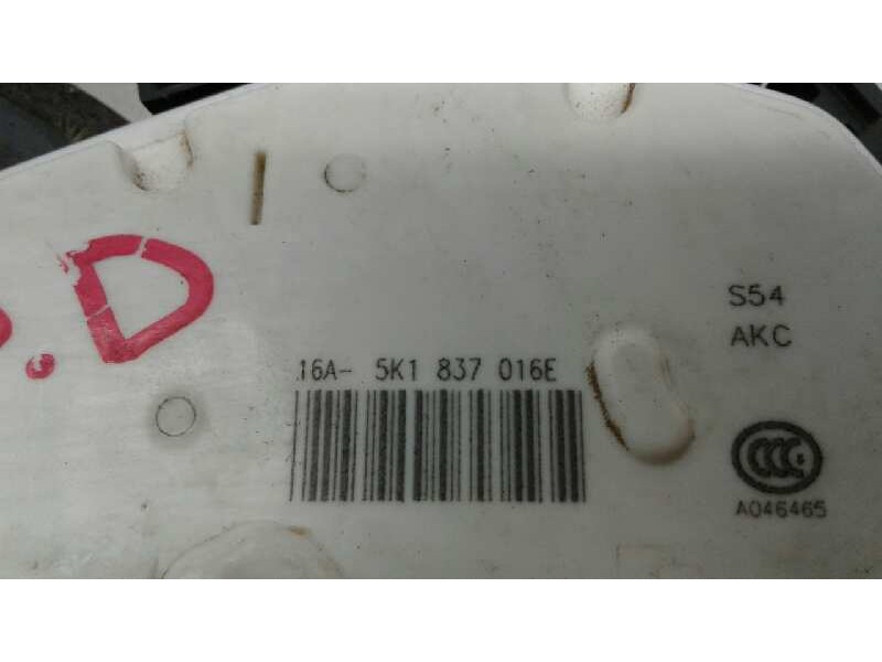 Recambio de cerradura puerta delantera derecha para seat leon (5f1) 1.6 tdi referencia OEM IAM   