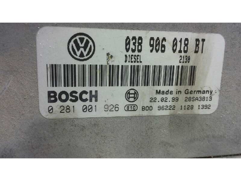 Recambio de centralita motor uce para seat toledo (1m2) stella referencia OEM IAM 0281001926 335 