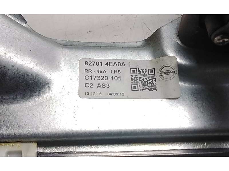 Recambio de elevalunas trasero izquierdo para nissan qashqai (j11) acenta referencia OEM IAM 827014EA0A  