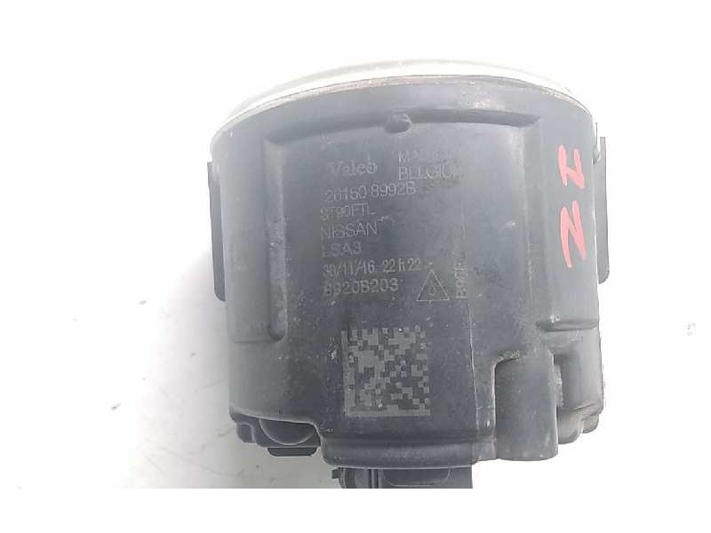 Recambio de faro antiniebla izquierdo para nissan qashqai (j11) acenta referencia OEM IAM 261508992B  