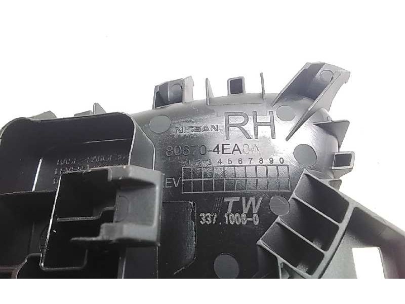 Recambio de maneta interior delantera derecha para nissan qashqai (j11) acenta referencia OEM IAM 806704EA04  