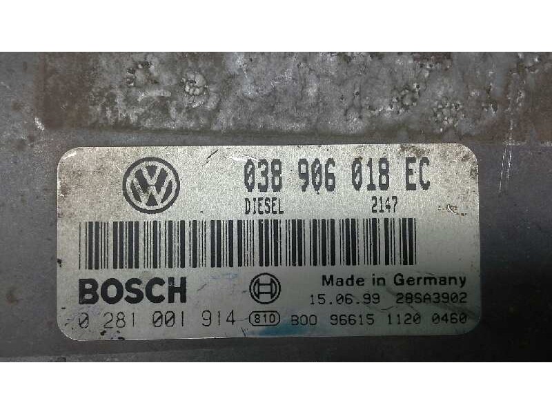 Recambio de centralita motor uce para seat ibiza (6k1) 1.9 tdi referencia OEM IAM 038906018 277 