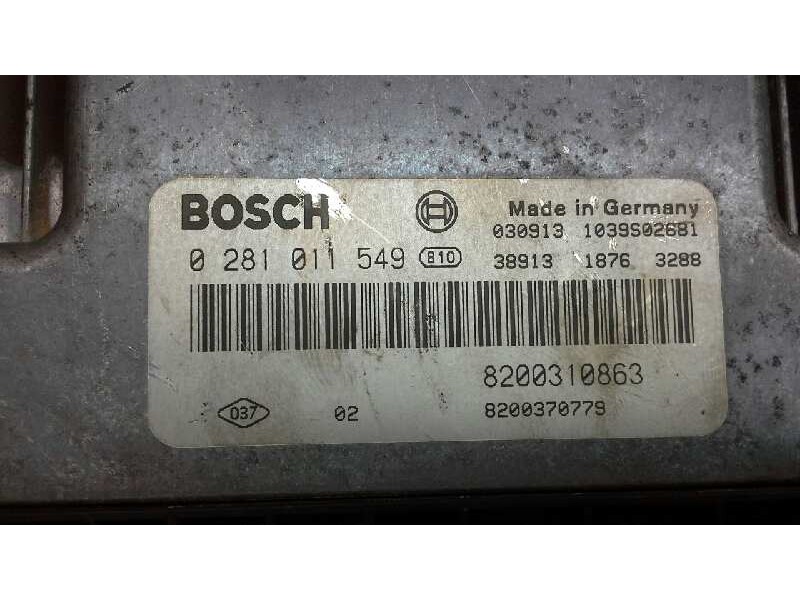 Recambio de centralita motor uce para renault megane ii classic berlina confort dynamique referencia OEM IAM 0281011549 209 
