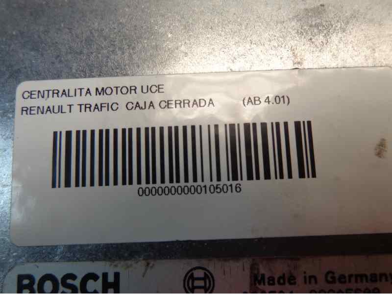Recambio de centralita motor uce para renault trafic caja cerrada (ab 4.01) 1.9 diesel referencia OEM IAM 8200119842 BOSCH 349
