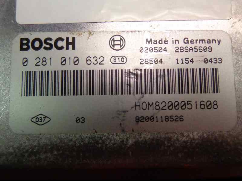 Recambio de centralita motor uce para renault trafic caja cerrada (ab 4.01) 1.9 diesel referencia OEM IAM 8200119842 BOSCH 349