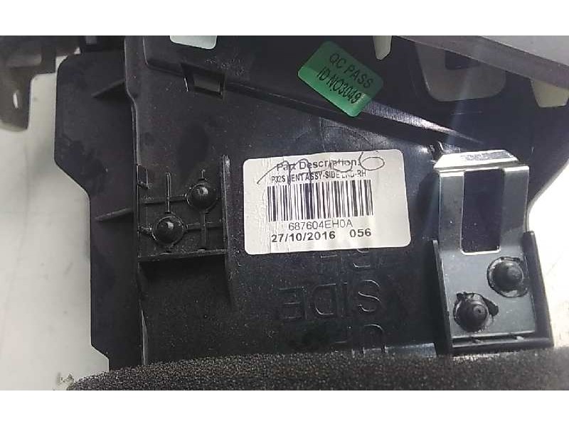 Recambio de aireador derecho para nissan qashqai (j11) acenta referencia OEM IAM 687604EH0A  