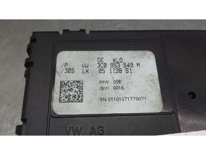 Recambio de centralita auto cruiser para volkswagen passat berlina (3c2) 2.0 tdi referencia OEM IAM 3C0953549M  