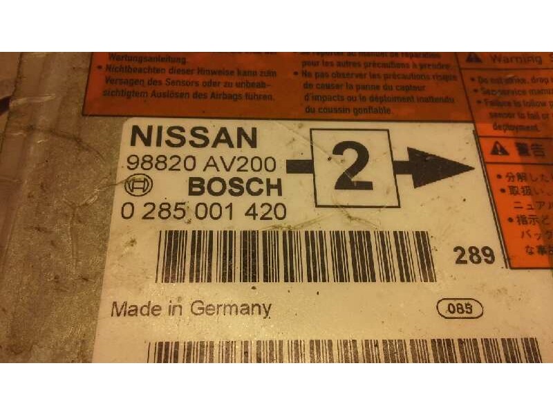Recambio de centralita airbag para nissan primera berlina (p12) acenta referencia OEM IAM 0285001420  