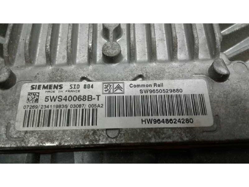 Recambio de centralita motor uce para citroen c3 1.4 hdi x referencia OEM IAM 5WS40068B-T 317 