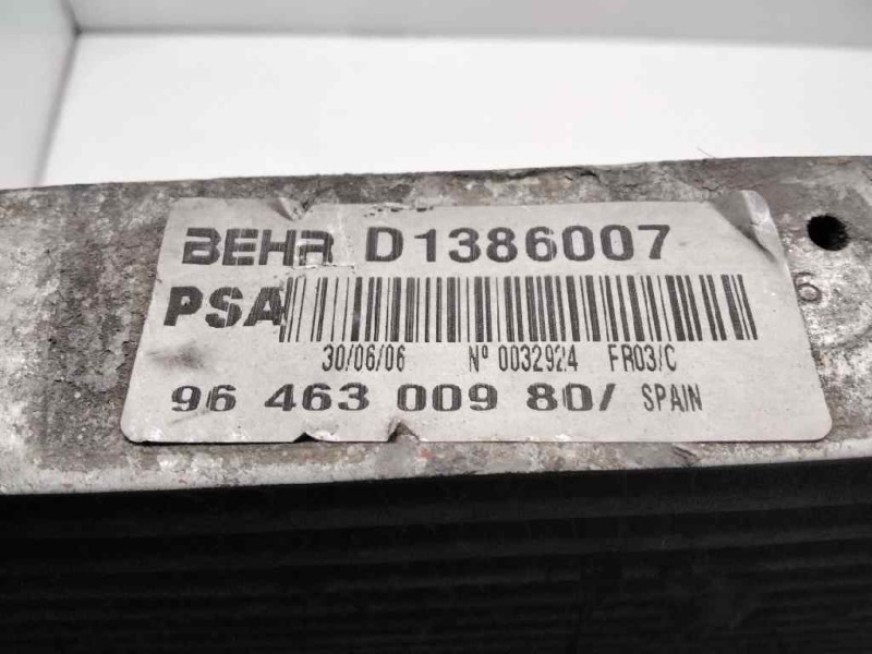 Recambio de intercooler para peugeot 407 coupe básico referencia OEM IAM 9646300980  