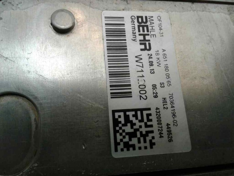 Recambio de enfriador aceite motor para mercedes clase a (w176) a 180 cdi blueefficiency (176.000) referencia OEM IAM A651180056
