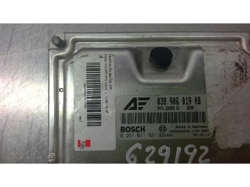 Recambio de centralita motor uce para ford galaxy (vy) trend referencia OEM IAM 0281011821 1039S06270 038906019NB