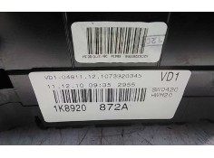 Recambio de cuadro instrumentos para volkswagen scirocco (137) 2.0 tdi (125kw) referencia OEM IAM 1K8920872A   2