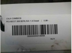 Recambio de caja cambios para peugeot 206 berlina 1.9 diesel referencia OEM IAM 20DL74  93603 2