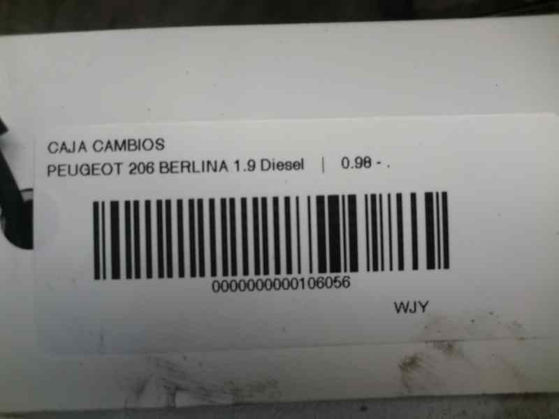 Recambio de caja cambios para peugeot 206 berlina 1.9 diesel referencia OEM IAM 20DL74  93603