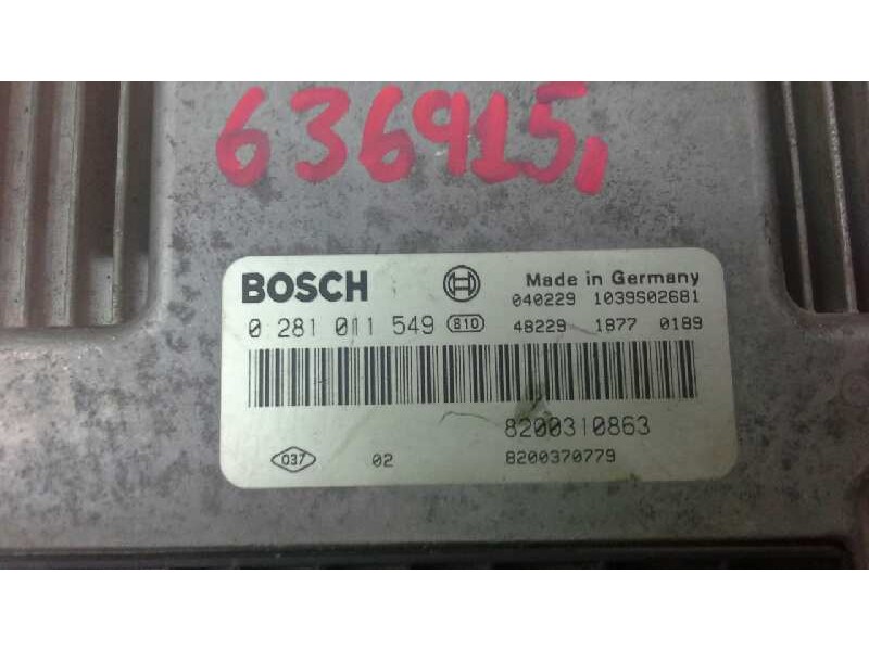 Recambio de centralita motor uce para renault scenic ii confort expression referencia OEM IAM  296 