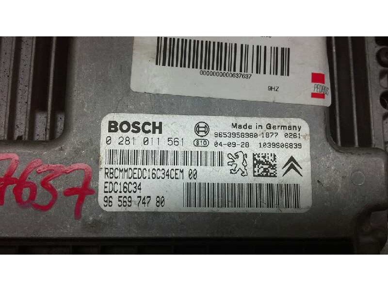 Recambio de centralita motor uce para citroen c5 berlina lx (e) referencia OEM IAM 0281011561  