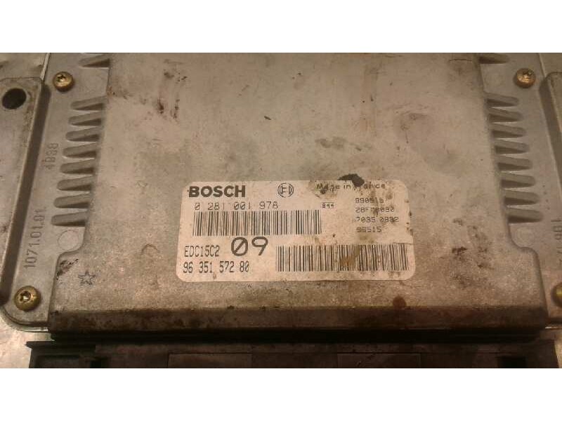Recambio de centralita motor uce para peugeot 406 berlina (s1/s2) srdt referencia OEM IAM 0281001978  