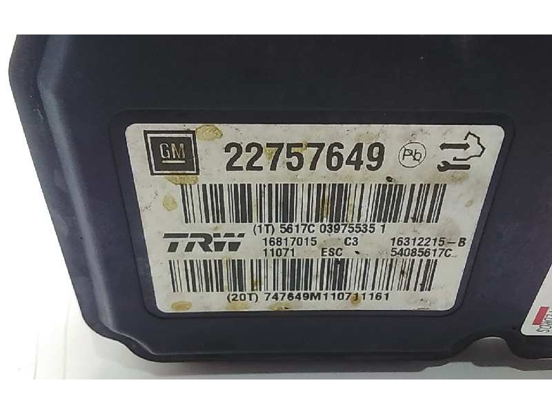 Recambio de abs para opel insignia berlina edition referencia OEM IAM 0958004DGR 22757649 