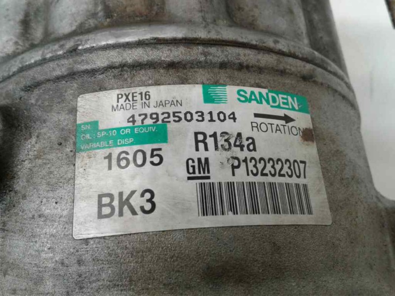 Recambio de compresor aire acondicionado para opel insignia berlina edition referencia OEM IAM 4792503104 GMP13232307 